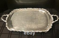 Countess International Silver Plated Large Tray / Serving / Tea Coffee tray