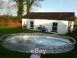 Country House Large 21.5 Vintage Viners Silver Plated Drinks / Tea Serving Tray