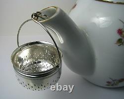 DERBY SILVER PLATED TEA STRAINER TEAPOT SPOUT STRAINER Derby Silver Plate Co