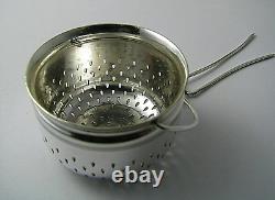 DERBY SILVER PLATED TEA STRAINER TEAPOT SPOUT STRAINER Derby Silver Plate Co