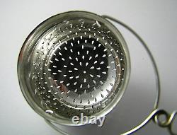DERBY SILVER PLATED TEA STRAINER TEAPOT SPOUT STRAINER Derby Silver Plate Co