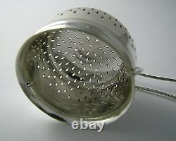 DERBY SILVER PLATED TEA STRAINER TEAPOT SPOUT STRAINER Derby Silver Plate Co