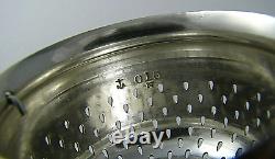 DERBY SILVER PLATED TEA STRAINER TEAPOT SPOUT STRAINER Derby Silver Plate Co
