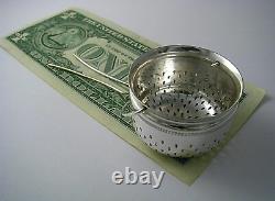 DERBY SILVER PLATED TEA STRAINER TEAPOT SPOUT STRAINER Derby Silver Plate Co