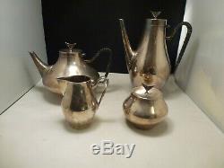 Denmark by Reed and Barton Silverplate Tea Set 4pc JOHN PRIP