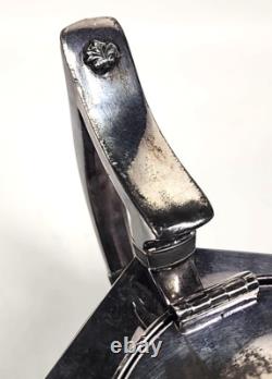 Derby Silver Plate Co. Tea Pot #1642 Hollowware Geometric Hexagon Art Deco