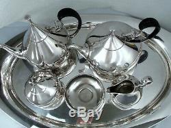 Dimension 1960 Reed & Barton Mid-century Modern Tea Set Tray Long Hinge