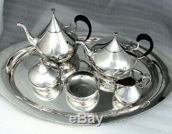 Dimension 1960 Reed & Barton Mid-century Modern Tea Set Tray Long Hinge