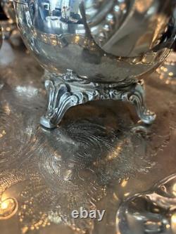 Du Maurier by Oneida, 4 Piece Silver-plate Coffee Pot 10.25 And Tea Pot 9 Tall
