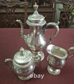 EG Webster And Son St. James Pattern Silver Plate Lot Of 4 Tea Service