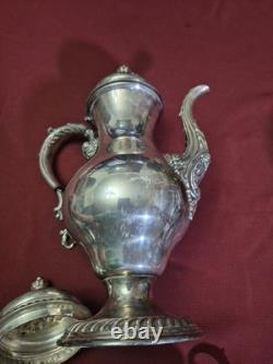 EG Webster And Son St. James Pattern Silver Plate Lot Of 4 Tea Service