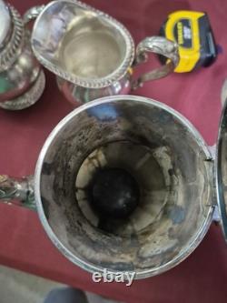 EG Webster And Son St. James Pattern Silver Plate Lot Of 4 Tea Service