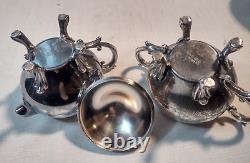 ETON Silver plated tea set VTG 1950's Makers Mark