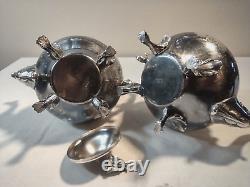 ETON Silver plated tea set VTG 1950's Makers Mark