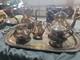 Excellent Antique 6pc Gorham Original Silverplate Tea/coffee Set With Tray Vintage