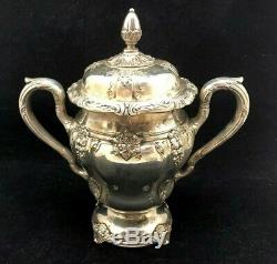E. G. WEBSTER & SON SILVERPLATE TEA & COFFEE SERVICE with KETTLE 8 PIECES