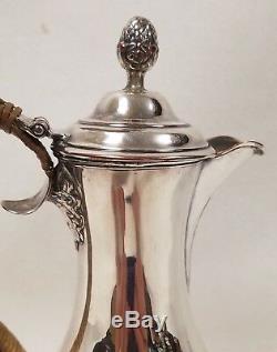 Early Antique Old Sheffield Silver on Copper Chocolate Tea Coffee Pot