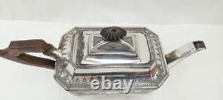Edwardian Silver Plate 3 Piece Tea Set