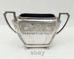 Edwardian Silver Plate 3 Piece Tea Set