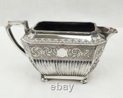 Edwardian Silver Plate 3 Piece Tea Set