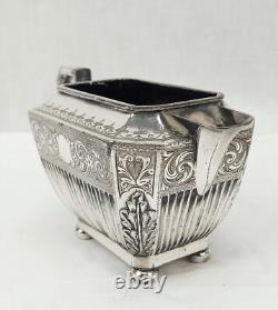 Edwardian Silver Plate 3 Piece Tea Set