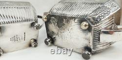 Edwardian Silver Plate 3 Piece Tea Set
