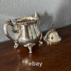 El Greco By Reed & Barton Silverplate 5 Piece Tea & Coffee Set Including Tray