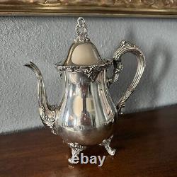 El Greco By Reed & Barton Silverplate 5 Piece Tea & Coffee Set Including Tray