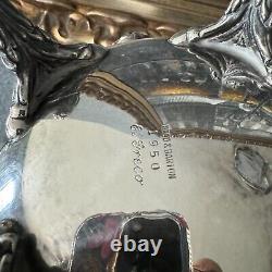 El Greco By Reed & Barton Silverplate 5 Piece Tea & Coffee Set Including Tray
