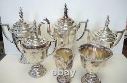 Elegant 1928 Reed & Barton Six Piece Tea Service Tea Set