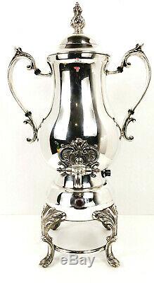 Elegant Rogers Silver Plated Coffee Tea Urn Samovar Electric Stunning 21 Tall