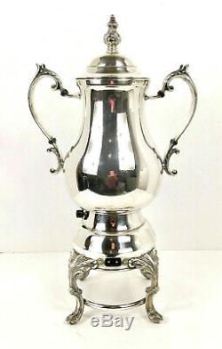 Elegant Rogers Silver Plated Coffee Tea Urn Samovar Electric Stunning 21 Tall