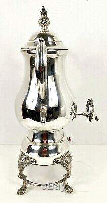 Elegant Rogers Silver Plated Coffee Tea Urn Samovar Electric Stunning 21 Tall