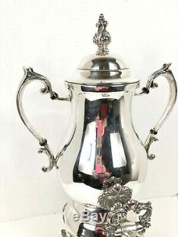 Elegant Rogers Silver Plated Coffee Tea Urn Samovar Electric Stunning 21 Tall