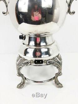 Elegant Rogers Silver Plated Coffee Tea Urn Samovar Electric Stunning 21 Tall