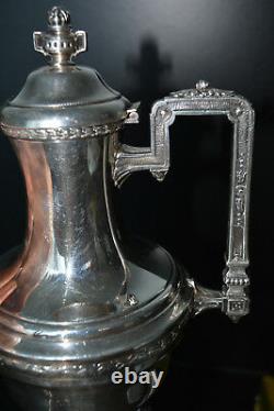 Elegant Silver Plated Silverplate French Coffee Tea Pot