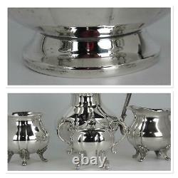 Elegant Vintage Silverplate Tea Set 5 Pieces