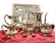 Elegant Antique Victorian 5 Piece Silverplate Coffee And Tea Set Plus Extras