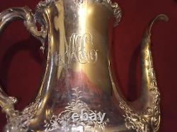 Elegant antique Victorian 5 Piece Silverplate Coffee and Tea Set plus extras