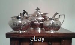 Elkington & Co, Silver Plate Tea Set, 3 Piece Teaset, A 15182, Stylish