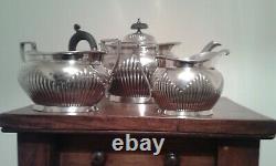 Elkington & Co, Silver Plate Tea Set, 3 Piece Teaset, A 15182, Stylish