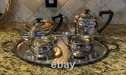 Elkington & Co Silver Plated 5pcs Tea Coffee Set Birmingham England Post 1937