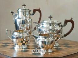 Elkington Four Piece Art Deco Silver Plate Tea Set 1930