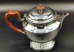 Elkington Four Piece Art Deco Silver Plate Tea Set 1930
