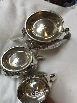 Elkington Silver Plated Astetic Art Movement Anglo Japanese Tea Service