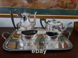 English SIlverplate 5 Piece Tea Set