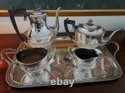 English SIlverplate 5 Piece Tea Set