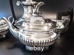 English Sheffield Silverplate Tea Set Coffee Service