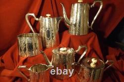 English Silverplate 6 pcs. Coffee/Tea Service by Lettner Silver Co