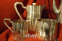 English Silverplate 6 pcs. Coffee/Tea Service by Lettner Silver Co